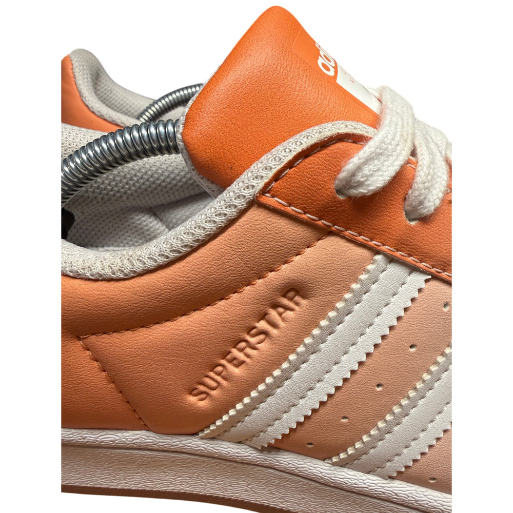 ADIDAS Superstar Women's 8 Gradient Copper Sneakers Orange Leather Shoes Casual - Picture 9 of 11